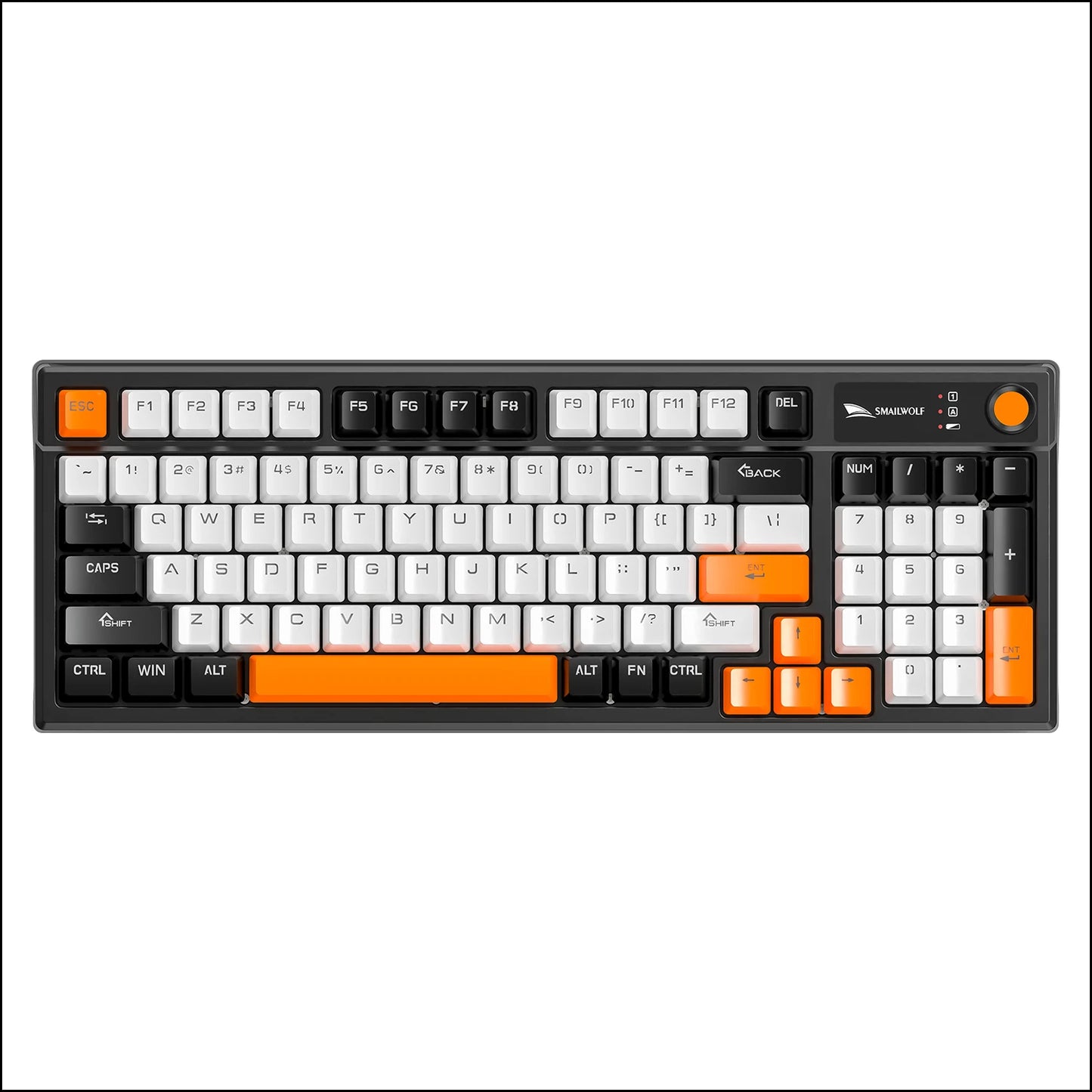 SMAILWOLF MK95 Bluetooth Wireless Korean Mechanical Keyboard Customized Gaming Laptop for Office Use with RGB Light Effect