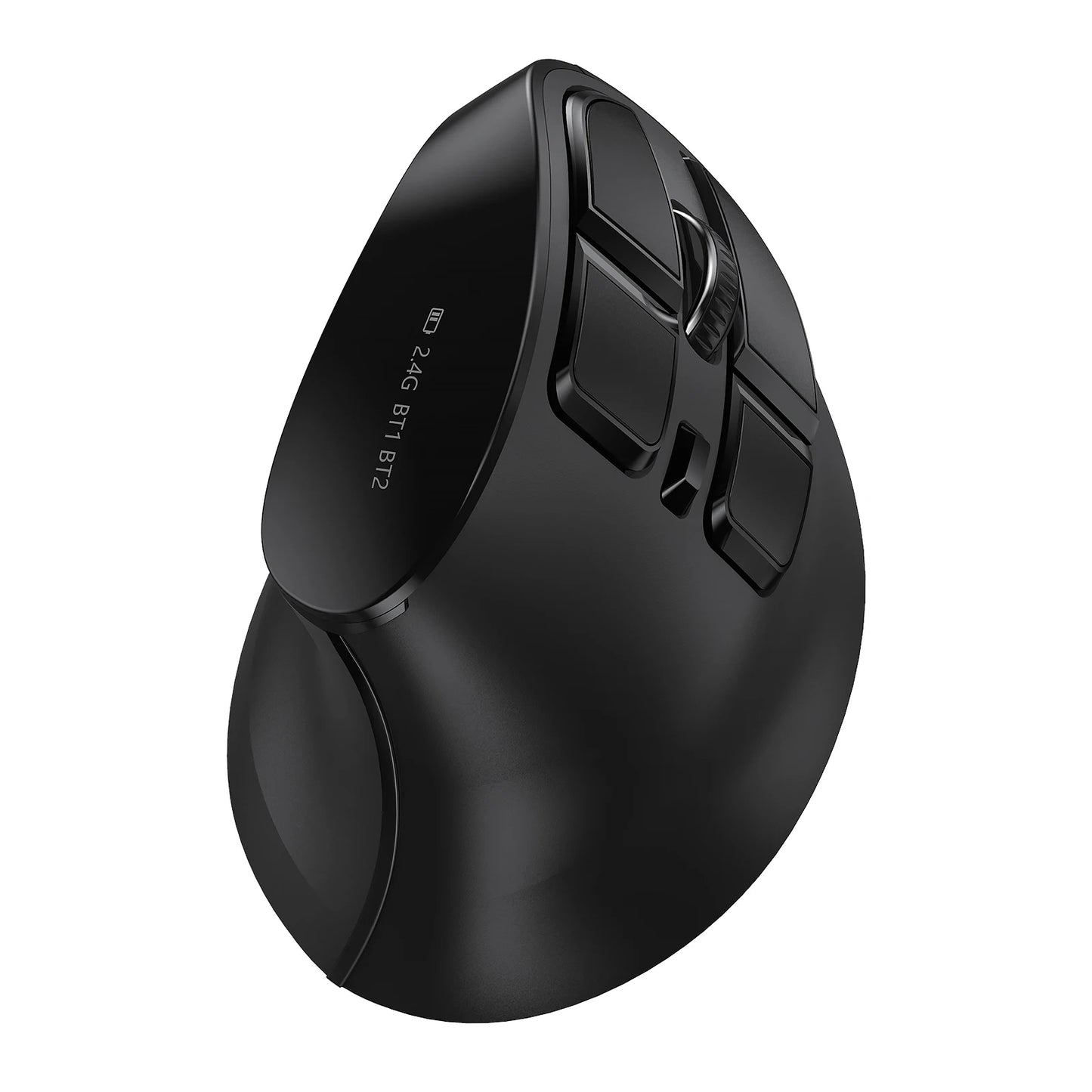 Seenda Vertical Wireless Mouse Bluetooth 5.0 Rechargeable Ergonomic Mouse for PC, Laptop, Mac, iPad & Tablet, 2.4G USB Multi-Device Wireless Mouse