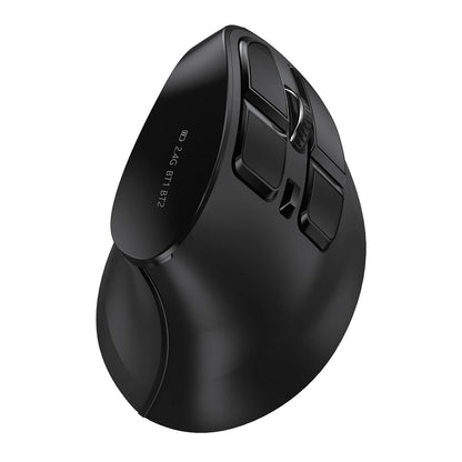 Seenda Vertical Wireless Mouse Bluetooth 5.0 Rechargeable Ergonomic Mouse for PC, Laptop, Mac, iPad & Tablet, 2.4G USB Multi-Device Wireless Mouse