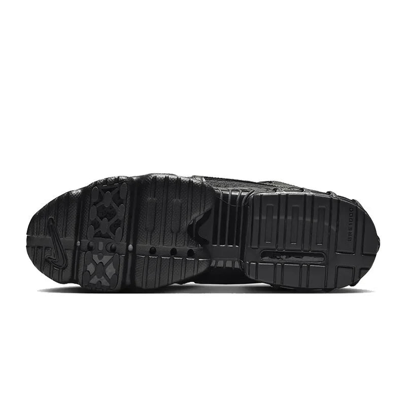 Nike Air Zoom Spiridon Cage 2 New Men's Pure Black Mesh Leather Patchwork Casual Sneakers Hm8497-010