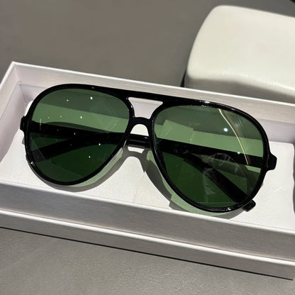 Glass Sunglasses For Men Pilot Style Toad Mirrors Specifically Designed For Driving Vacation UV Protection Sun Shading Large Fra
