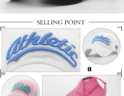 Czapka baseballowa z haftem wielkimi literami – męska letnia czapka codzienna, damska modna czapka typu snapback z bawełny, czapka z daszkiem w stylu hip-hopowym, jesienna czapka z regulowanym paskiem