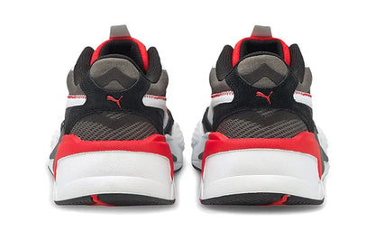 Baskets basses durables Puma Rs-X³ Twill Air Mesh, noir, blanc, rouge, 368845-02