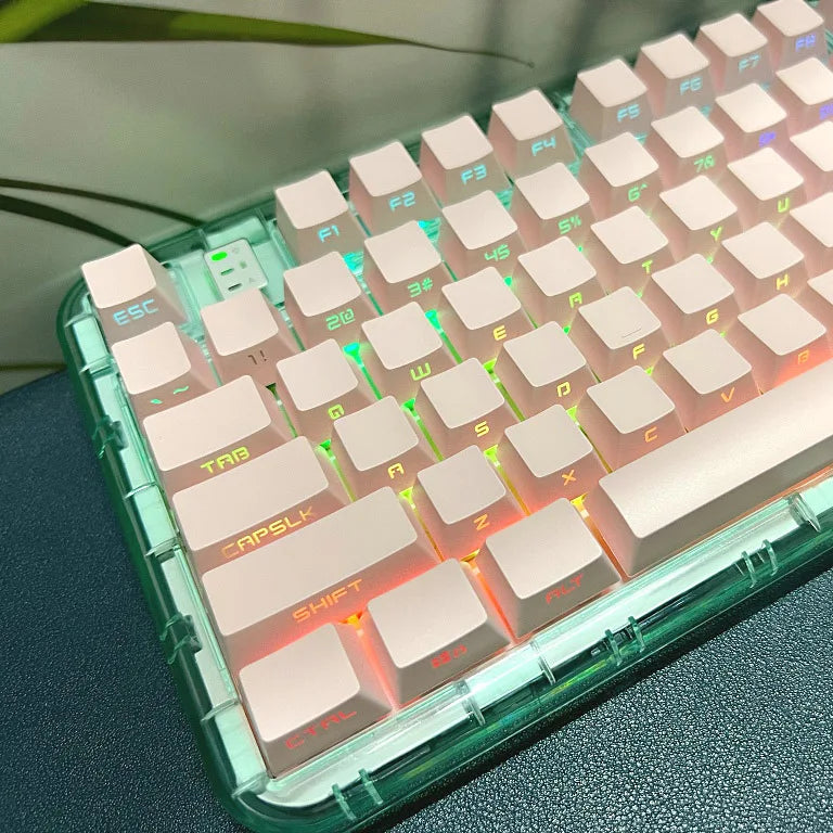 Keycaps retroiluminadas com gravação lateral, 131 teclas, para teclado mecânico Cherry MX Switch, perfil OEM, ABS, keycaps personalizadas DIY