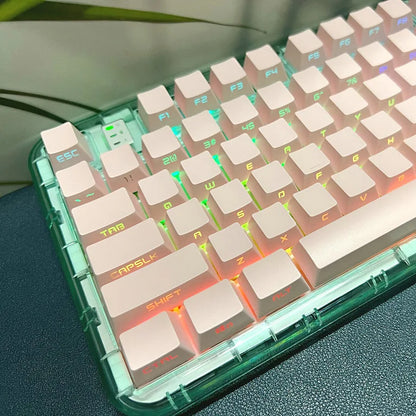 Keycaps retroiluminadas com gravação lateral, 131 teclas, para teclado mecânico Cherry MX Switch, perfil OEM, ABS, keycaps personalizadas DIY