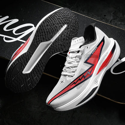 Men Running Shoes Carbon Board Speciality Marathon Sports Breathable Lightweight Women's Comfortable Nonskid Chunta Sneakers