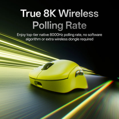 Rapoo VT3S /VT3S MAX GEN-2 Bezprzewodowa mysz gamingowa, prawdziwe 8K Wireless Polling Rate, 49g, ultralekka, czas pracy baterii do 750Hr