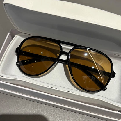 Glass Sunglasses For Men Pilot Style Toad Mirrors Specifically Designed For Driving Vacation UV Protection Sun Shading Large Fra