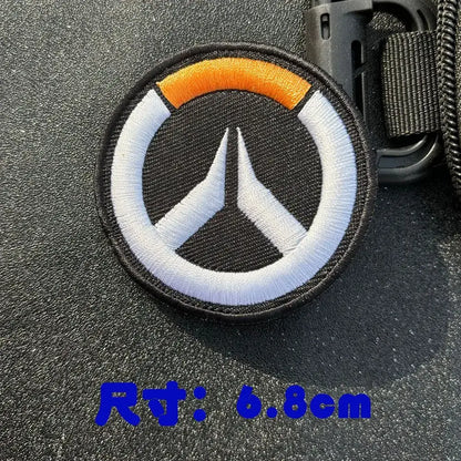 Parche de brazalete anime Overwatch DVA para cosplay, mochila y ropa, parches decorativos adhesivos