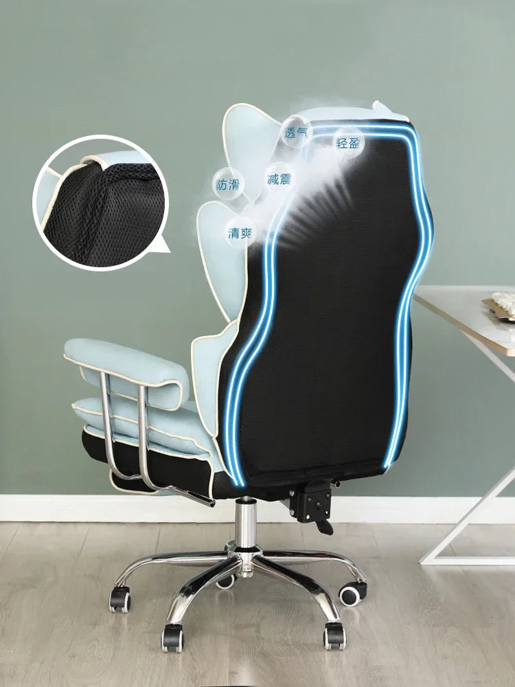 Nouveau fauteuil de gaming confortable et ergonomique pour ordinateur, pivotant, avec fonction de levage, idéal pour le bureau et les gamers