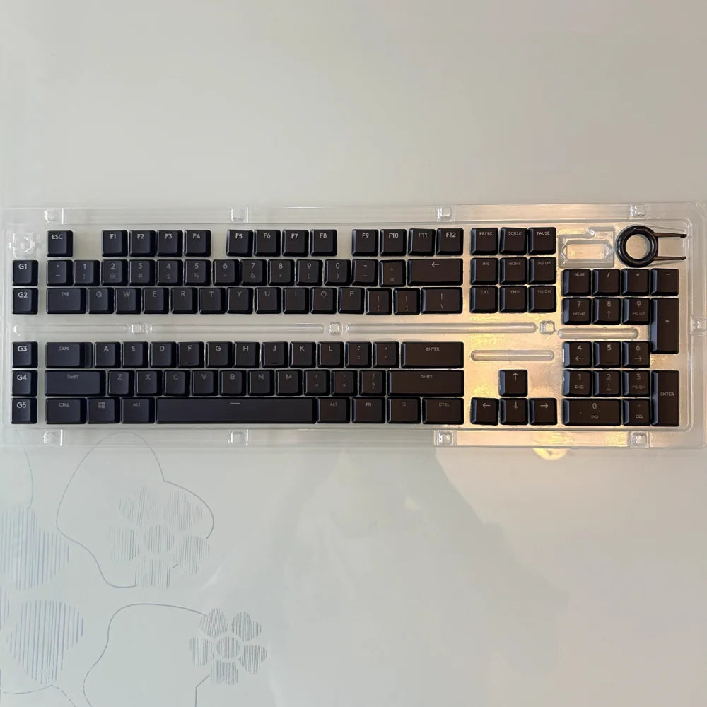 Tecla texturada antiderrapante transparente retroiluminada G915 913 TKL G815 G813, compatível com teclado mecânico Logitech