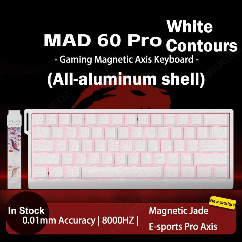 Madlions MAD 60/68 PRO Magnetic Switch Gaming Keyboard E-sport Custom Mechanical Aluminum Keyboard Ergonomics Accessories