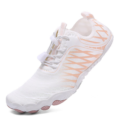 Oiaano wide toe man barefoot black shoes, woman sports sneaker unisex water booties, male aqua beach soft sole light breathable