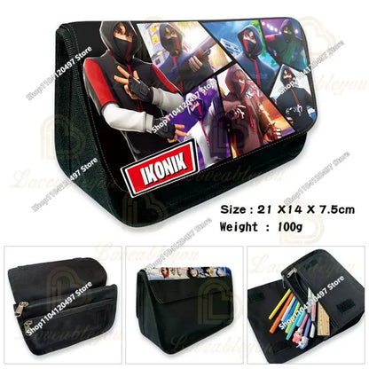Fortnited Student Pencilcase Large Capacity Pencil Case Kids Toys Pen Bag School Supplies Stationery Pouch Boys Game Gifts