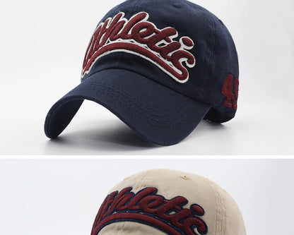 Czapka baseballowa z haftem wielkimi literami – męska letnia czapka codzienna, damska modna czapka typu snapback z bawełny, czapka z daszkiem w stylu hip-hopowym, jesienna czapka z regulowanym paskiem