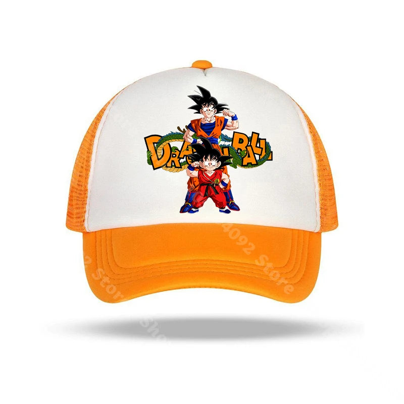 Dragon Ball baseball sapkák, anime karakterekkel nyomtatott napellenzős sapkák, gyerekeknek és felnőtteknek, nyári, lélegző, alkalmi sapkák, állítható csúcsú sapkák, ajándékok