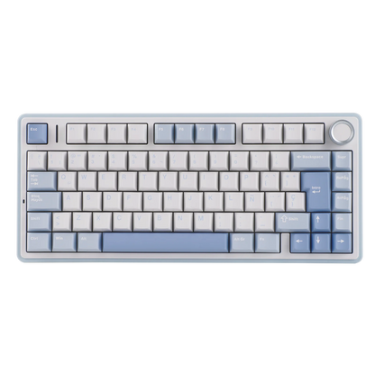 EPOMAKER AULA F75 ISO-ES 75% Spanish QWERTY Hot-Swap Gasket-Mounted Wired/Bluetooth/2.4GHz Wireless Mechanical Gaming Keyboard RGB Backlight