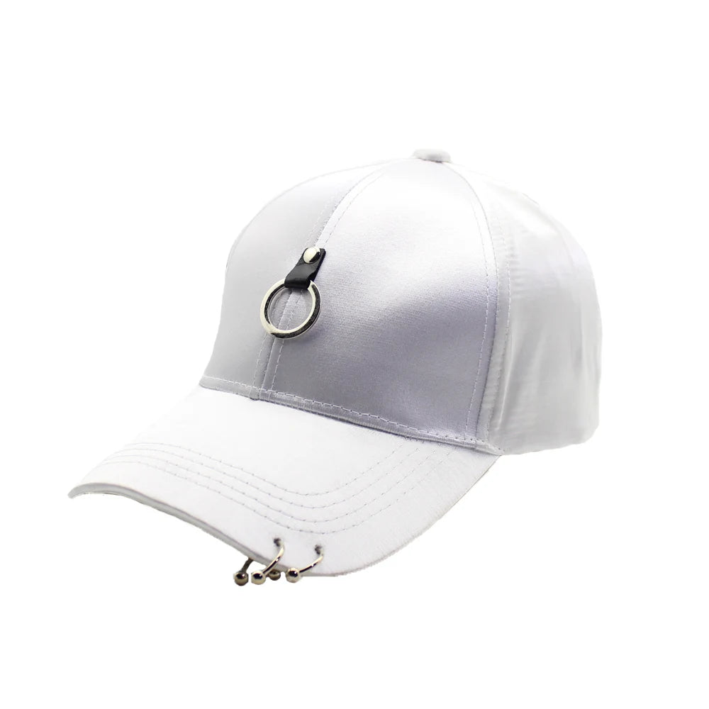 Femei Bărbați Hip Hop K-pop Șapcă de baseball tip snapback, culoare uni, cu inel, sport, dans, călătorii, iubitor de călătorii, șapcă pentru tată, șepci, îmbrăcăminte urbană, reglabilă