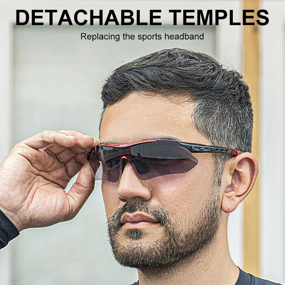 ROCKBROS Polarized Cycling Glasses Sunglasses Men Women Mtb Bike Road Eyewear Bicycle Riding Outdoor Sport Hiking Goggles 5 Lens