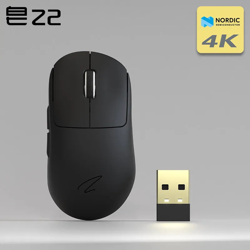 Zaopin Z2 Wireless Gaming Mouse 3-Mode PAW3395 4K Polling Rate Lightweight Esports Mouse for PC, Laptop & Gaming