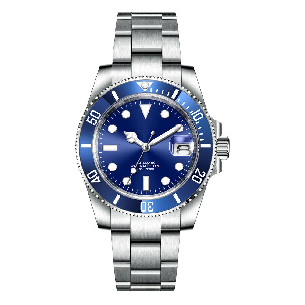 Custom watches Luxury Sapphire MIYOTA/NH35 Automatic Wristwatch Mechanical Mens Watch Sterile Dial Ceramic 10Bar Lume Male Clock