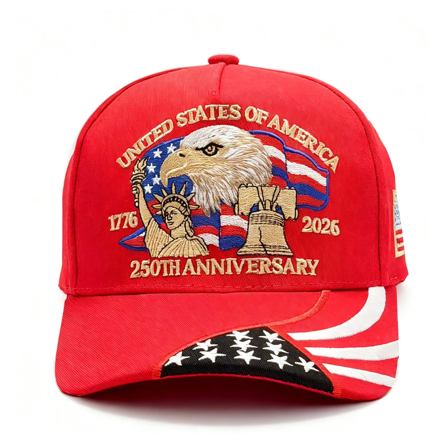ABLECAP 250th Anniversary USA Hat Embroidered Patriotic Baseball Cap 1776-2026 Independence Day Cap Adjustable Hat for Men Women