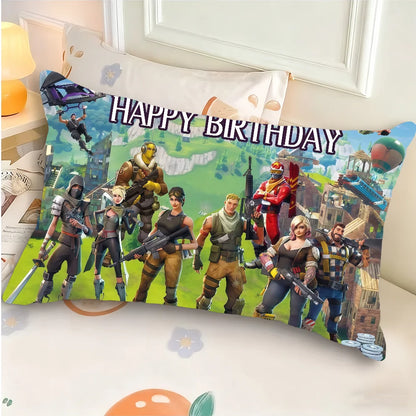 Game F-FORTNITE COOL BIRTHDAY Cushion Cover Rectangle Pillowcase Printed Bedside Sofa Room Home Decoration Pillowcase