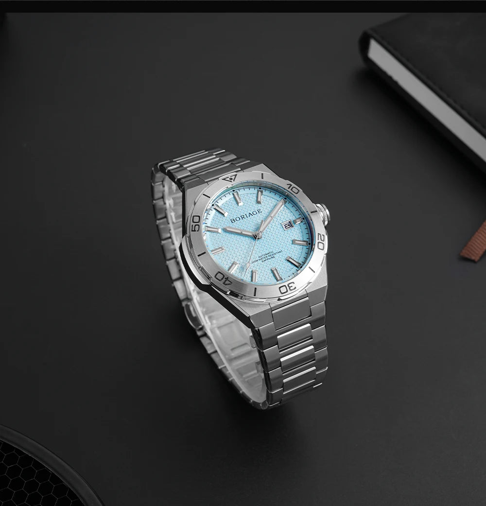 BORIAGE Fully automatic mechanical men's watch BGW9 luminous watch MIYOTA9015 movement 316 stainless steel 200m Water Resistance