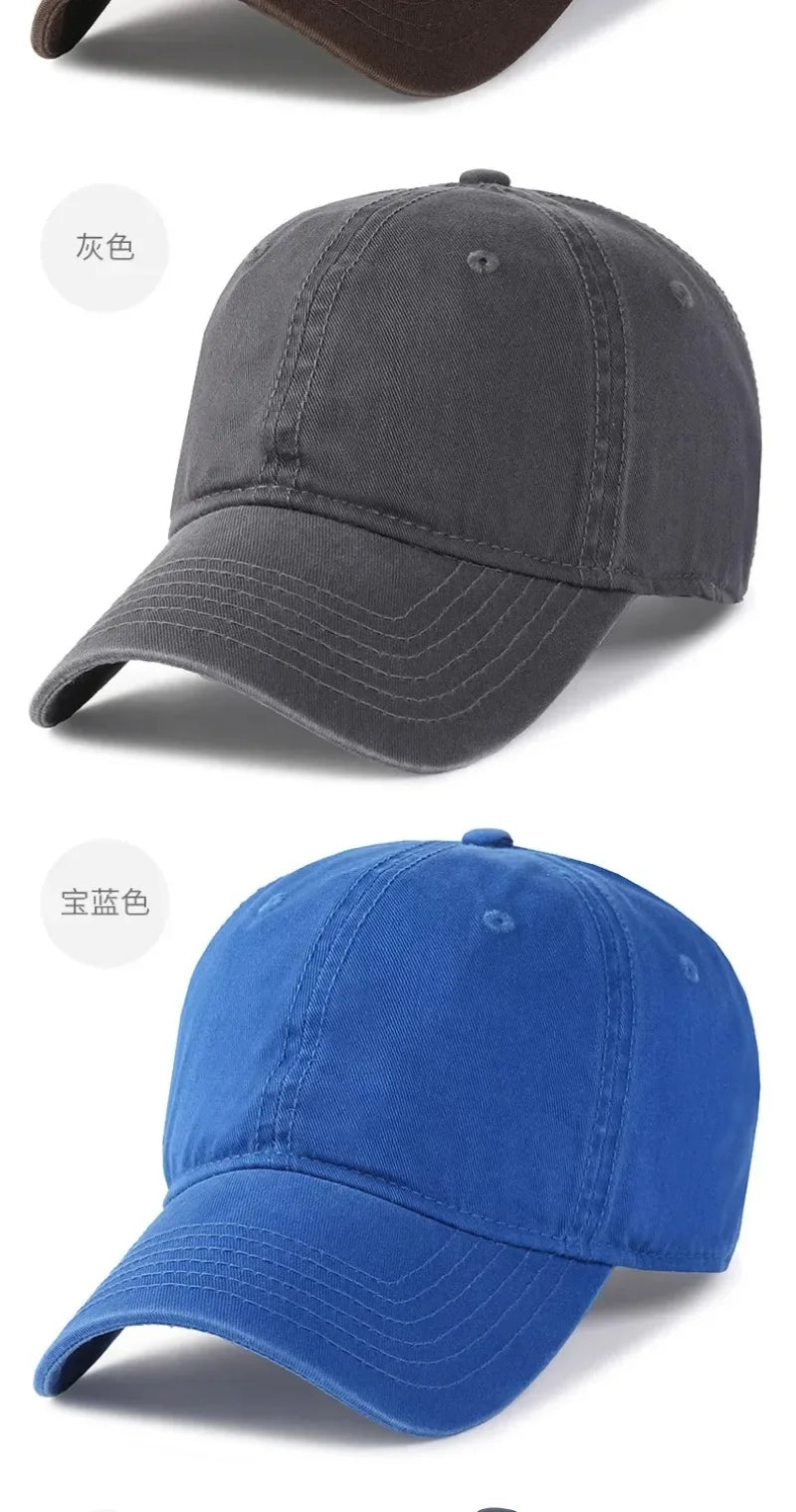 Egyszínű, nagy méretű, 63 cm-es, puha pamut baseball sapka férfiaknak; klasszikus plusz snapback sapka nőknek; golfos napellenző sapka 59–62 cm