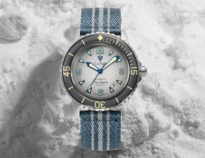 CADISEN Deep Explorer 2025 New Automatic Mechanical Watch Man Canvas Strap Wristwatch 8215 Luxury Luminous Waterproof Watches