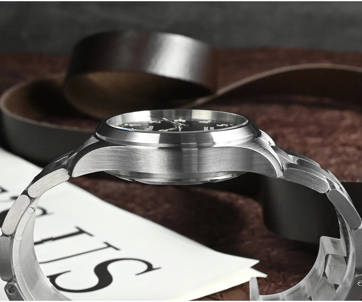 San Martin Simple Men Watch 37mm Pilot Miyota 8215 Classic Military Explore Automatic Mechanical Watches Waterproof 100m