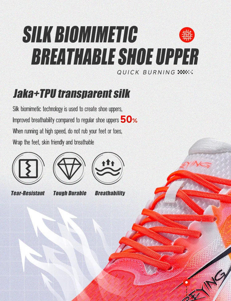 IRUNSVAN Fast Burning 1.0 Carbon Plate Marathon Training Running Shoes Breathable, Protective Arch, Shock Absorbent, Lightweight