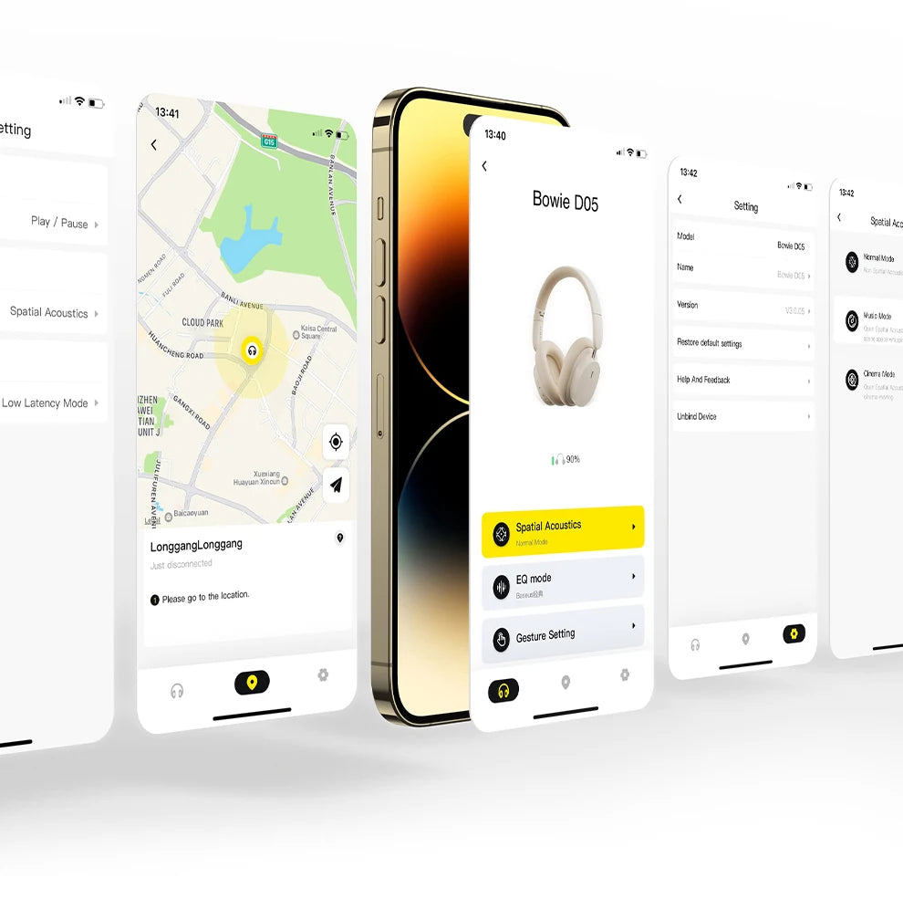 Auscultadores Over-Ear Sem Fios Bluetooth 5.3 Baseus – Driver HiFi de 40mm, Headset Dobrável com 70H de Autonomia e Áudio Espacial