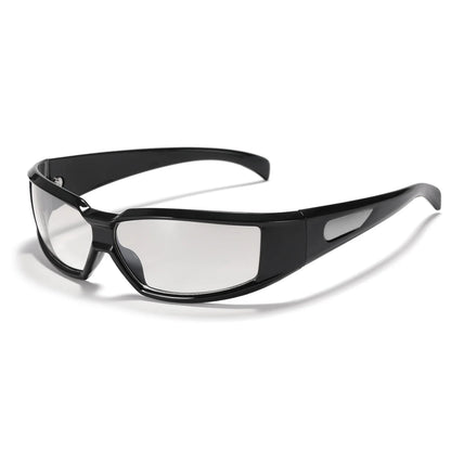 KLASSNUM Women Y2k Glasses Men 2026 Trendy New Sunglasses Future Sense Of Technology Girls Silver Pink Sunglasses UV400 Eyewear