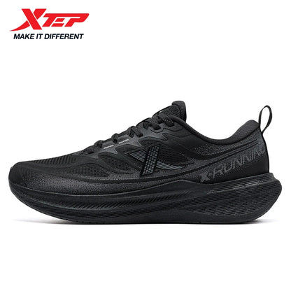 Xtep Running Shoes For Men 2025 Winter Trendy Shock Absorption Cushioning Non-Slip Comfortable Lace Up Sneakers 875419110045