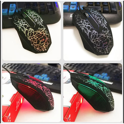 2400 DPI laidinė USB žaidimų pelė su RGB LED apšvietimu, ergonomiška kompiuterio pelė, skirta asmeniniams kompiuteriams, nešiojamiesiems kompiuteriams ir „MacBook“, profesionali 6 mygtukų optinė žaidimų pelė