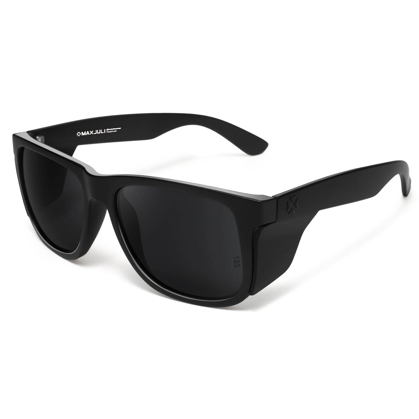 MAXJULI XXL Z87 Sunglasses for Big Wide Heads Men TR90 Ultralight UV400 Protection Glasses 8806