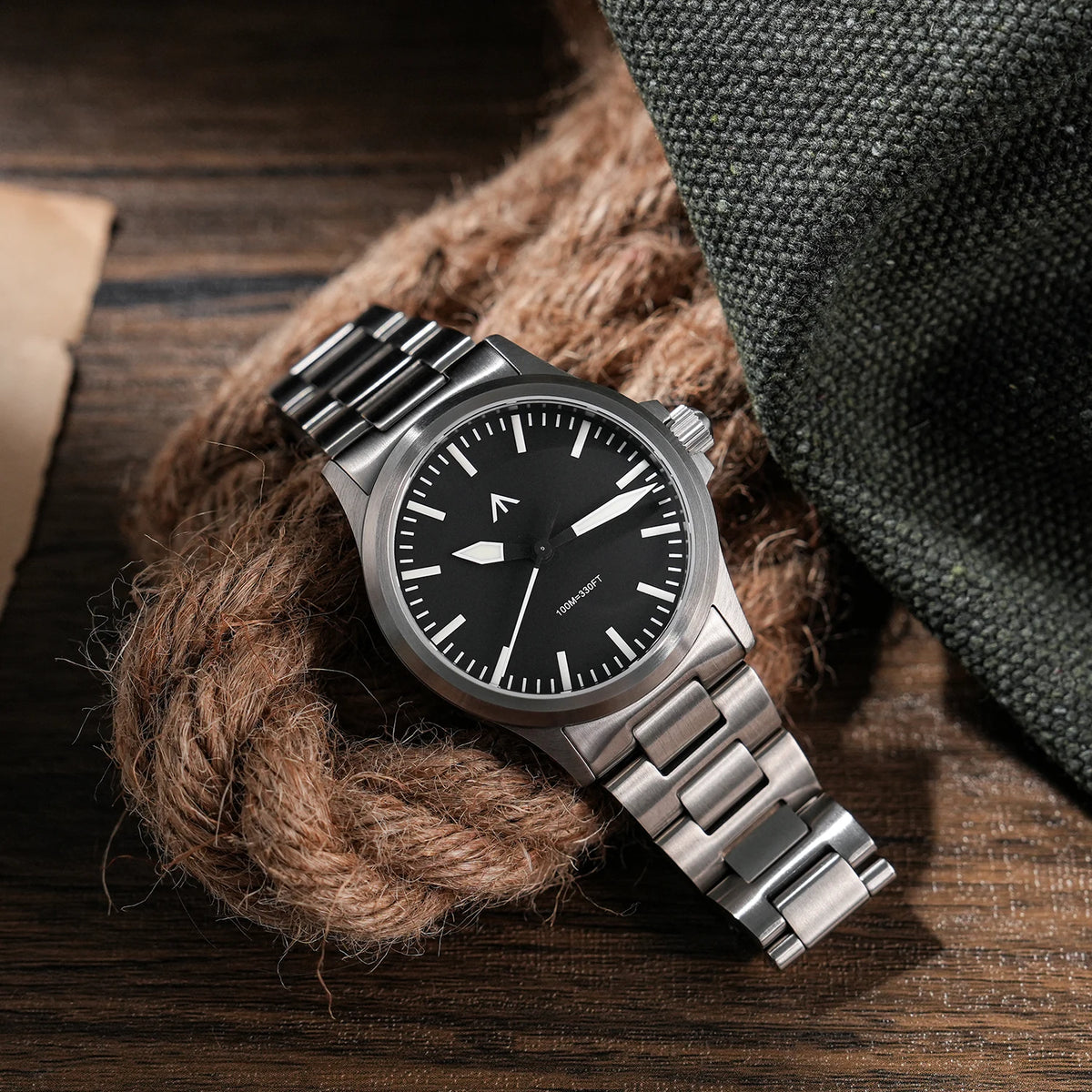 Militado  ML18 36mm Men Watch VH31 Quartz Movement Watches Luminous Sapphire Double Domed Crystal Waterproof Vintage Wristwatch