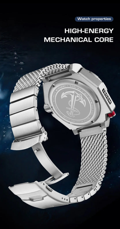 FeelNever New Top brand Men Luxury Watch 1000m Waterproof BGW9 Super luminous relogios masculinos Automatic Mechanical Watches