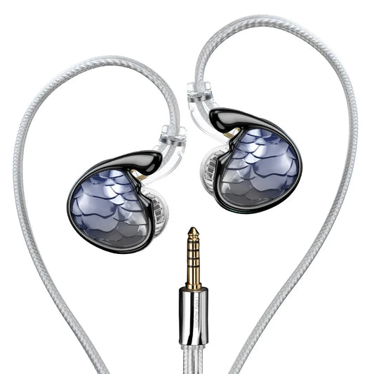 Écouteurs intra-auriculaires TRN MERMAID HiFi, 1DD 1BA, 2 haut-parleurs planaires hybrides, pour la musique, les audiophiles, les jeux, l'écoute musicale, son professionnel