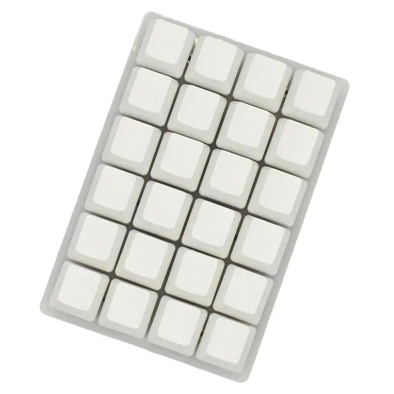 Mini teclado mecânico USB personalizado de 24 teclas preto/branco para gaming, Sayo Device, teclado programável de atalhos com teclas macro