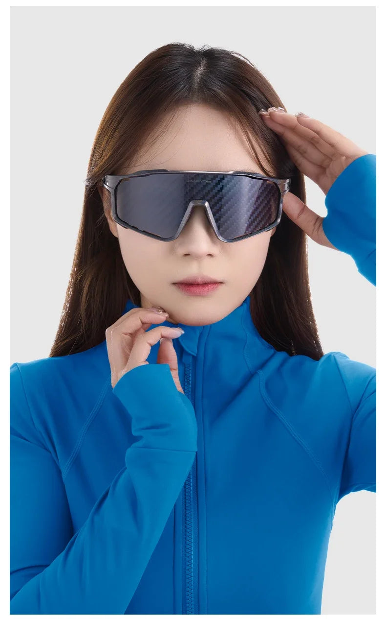 KAPVOE New Technology Nano Lenses Cycling Glasses Outdoor Sports Sunglasses Men Women Road Bike MTB Bicycle UV400 Hiking Goggles