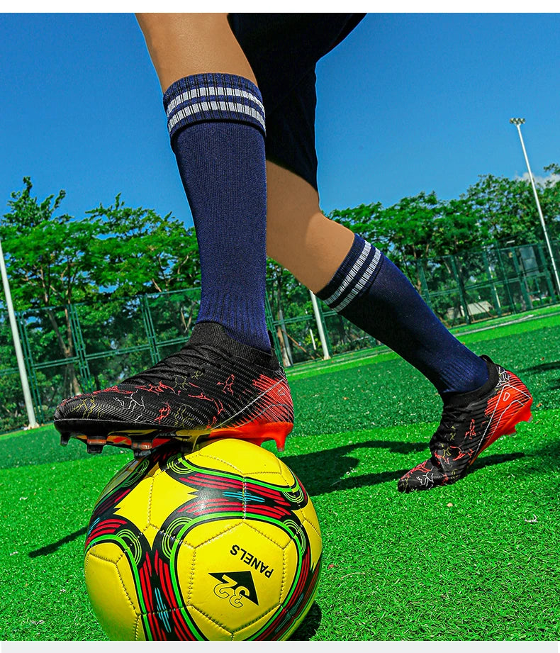 New Men's Football Boots Non-Slip Soccer Shoes Training Sneakers FG Top Quality Cleats Wholesale Drop Shipping Unisex Adult