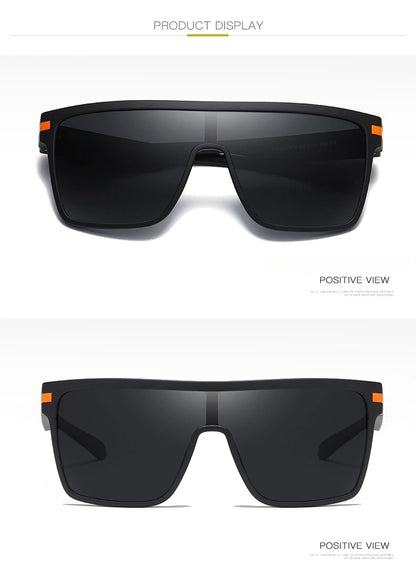 Oversized Square Fashion Sunglasses Monolithic UV400 Lens for Driving Vacation Daily Unisex Retro Shield Classic Elegance