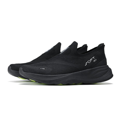 Li-Ning SOFT GO 2 KNIT slip-on fritids-gåsko til mænd – støddæmpende, komfortable og stabile LiNing mesh-jogging- og daglige sportssneakers AGLV017