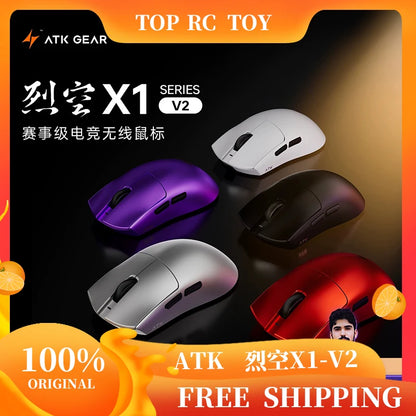 ATK X1 V2 Ultimate 2.0 Mouse Wireless Paw3950 Utrla 54g Lightweight 750ips 0.163ms Low Latency 650ips Gamer New Accessory Gifts