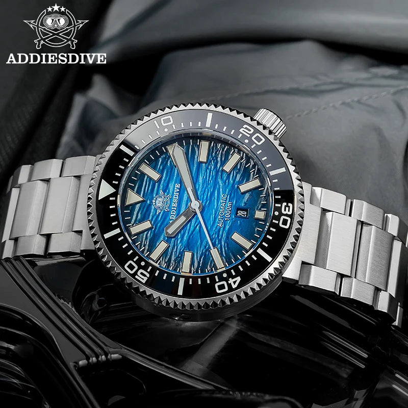 ADDIESDIVE new men's watch sapphire gradient dial BGW9 luminous Japanese 8215 mechanical watch 1000m waterproof watch AD2545