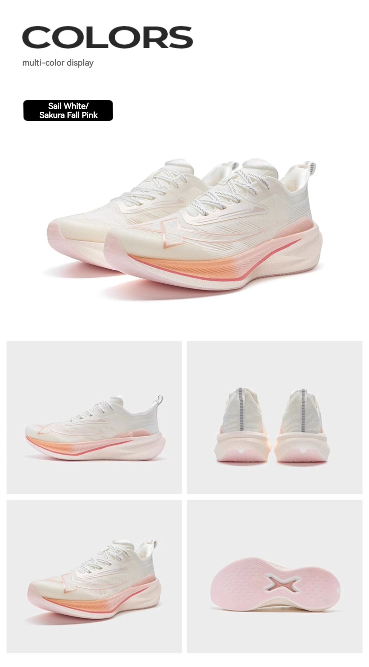 Xtep 2000KM 2.0 Running Shoes Men  Summer Professional TPU Shock Absorption Sneakers (suggest half size down) 876219110043