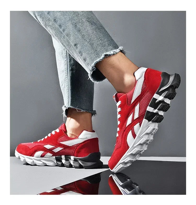 Brand Trend Size 46 47 48 Men's Wear-resistant Cushioning Thick-soled Fitness Sneakers Outdoor Breathable Running Shoes for Men