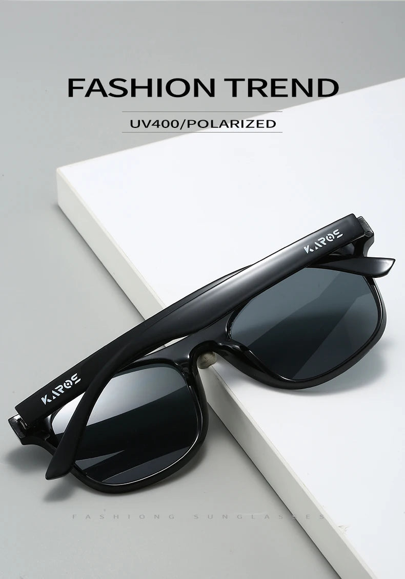 KAROS Polarized Sunglasses For Men Women Square Oversized Anti Glare Driving Eyewear Mirror Sun Glasses Women UV400 Goggles YZ20